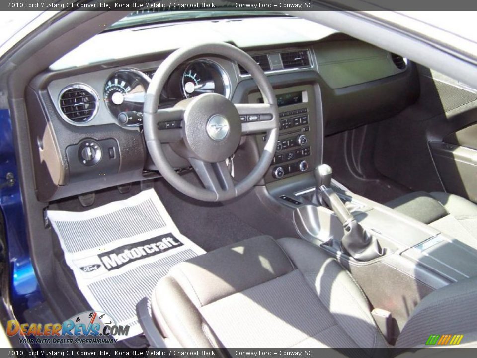 2010 Ford Mustang GT Convertible Kona Blue Metallic / Charcoal Black Photo #21