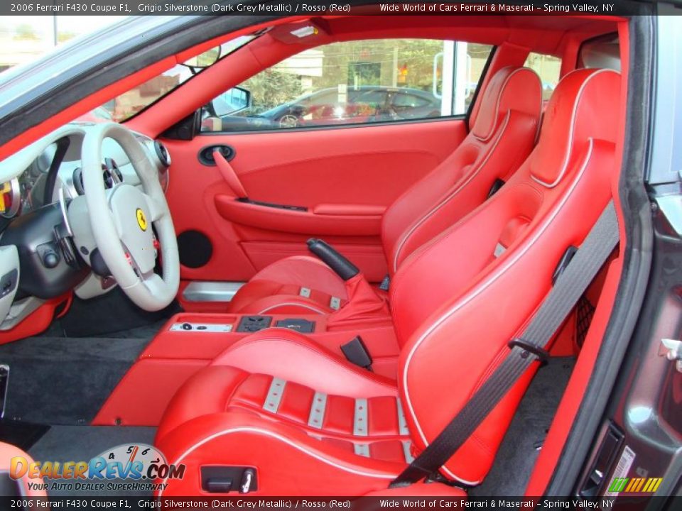 Rosso (Red) Interior - 2006 Ferrari F430 Coupe F1 Photo #10