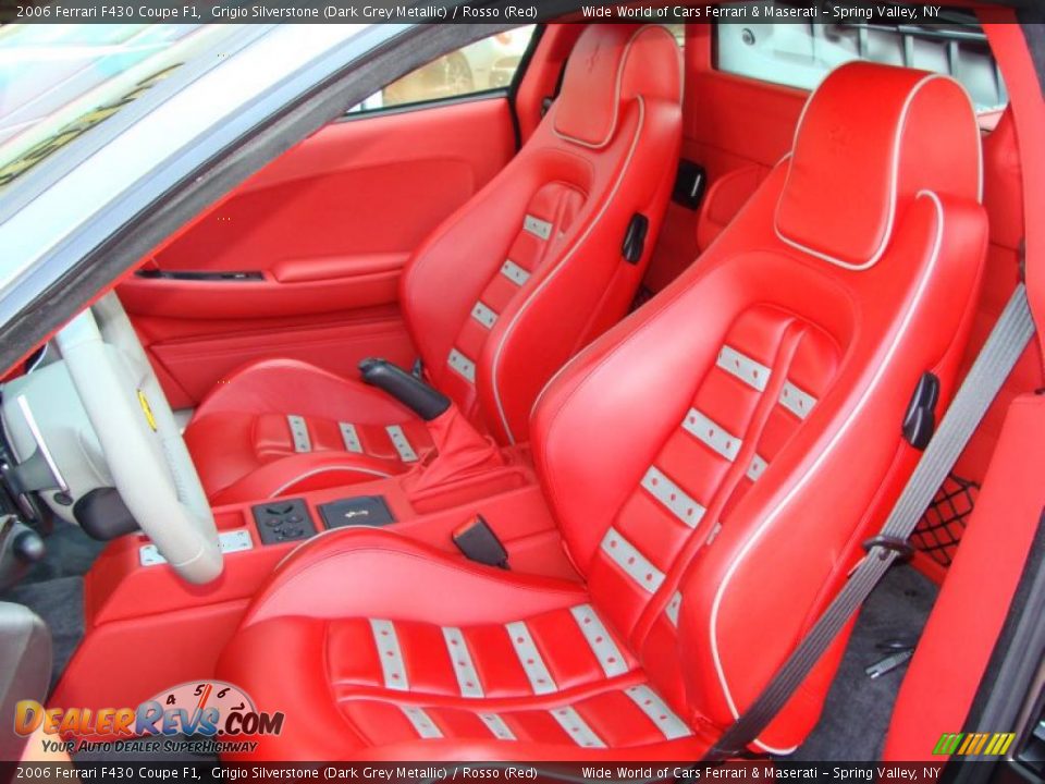 Rosso (Red) Interior - 2006 Ferrari F430 Coupe F1 Photo #13