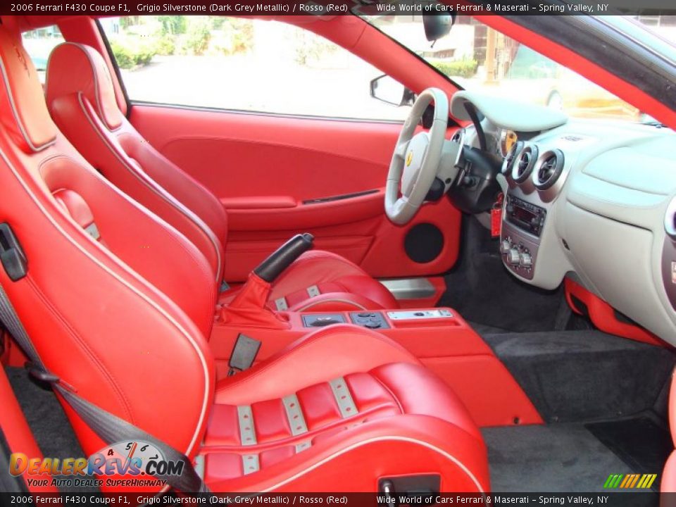 Rosso (Red) Interior - 2006 Ferrari F430 Coupe F1 Photo #14