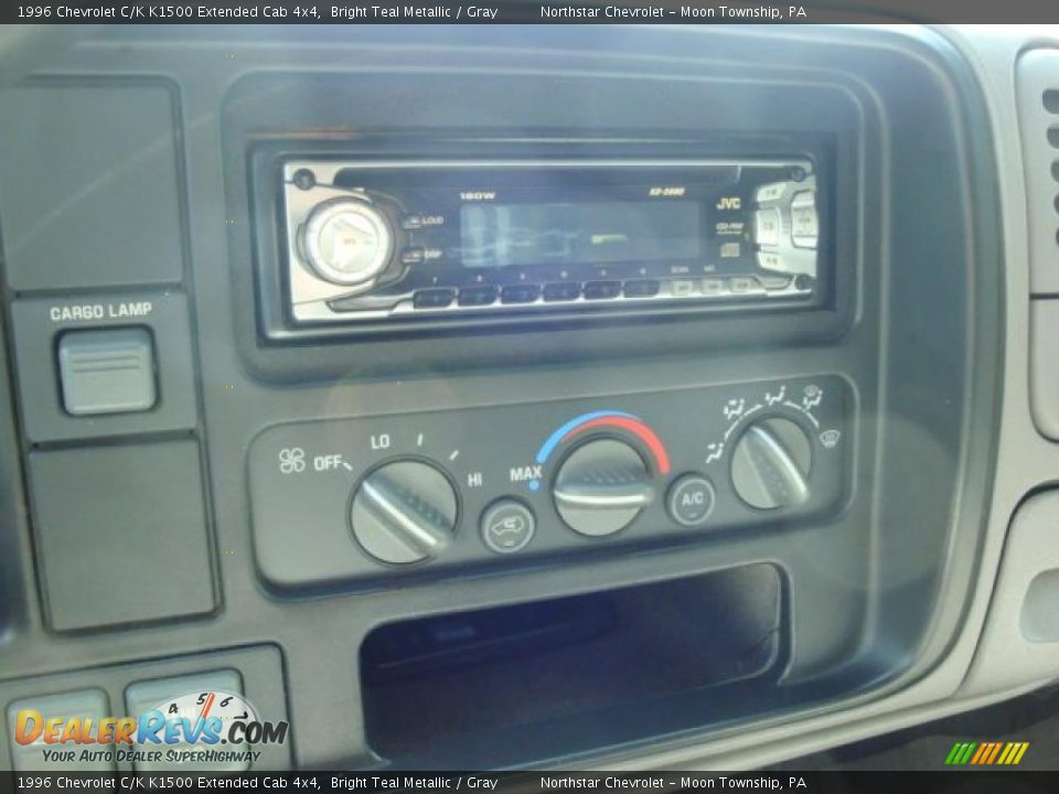 1996 Chevrolet C/K K1500 Extended Cab 4x4 Bright Teal Metallic / Gray Photo #13