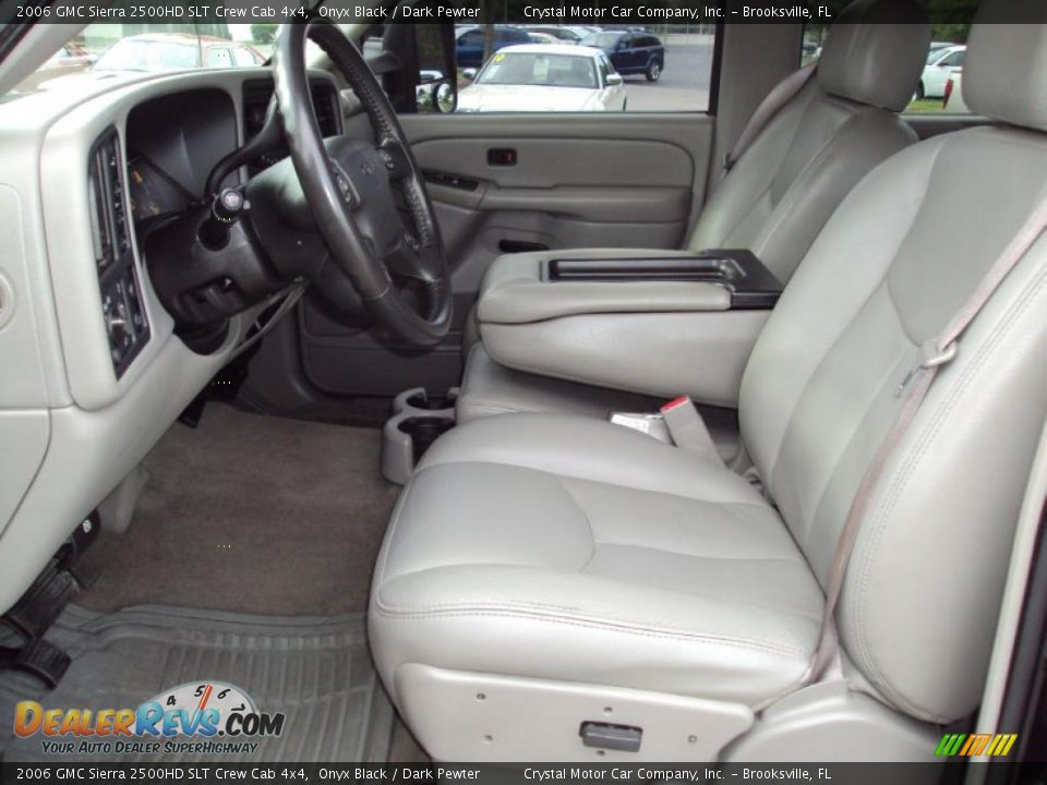 2006 GMC Sierra 2500HD SLT Crew Cab 4x4 Onyx Black / Dark Pewter Photo #4