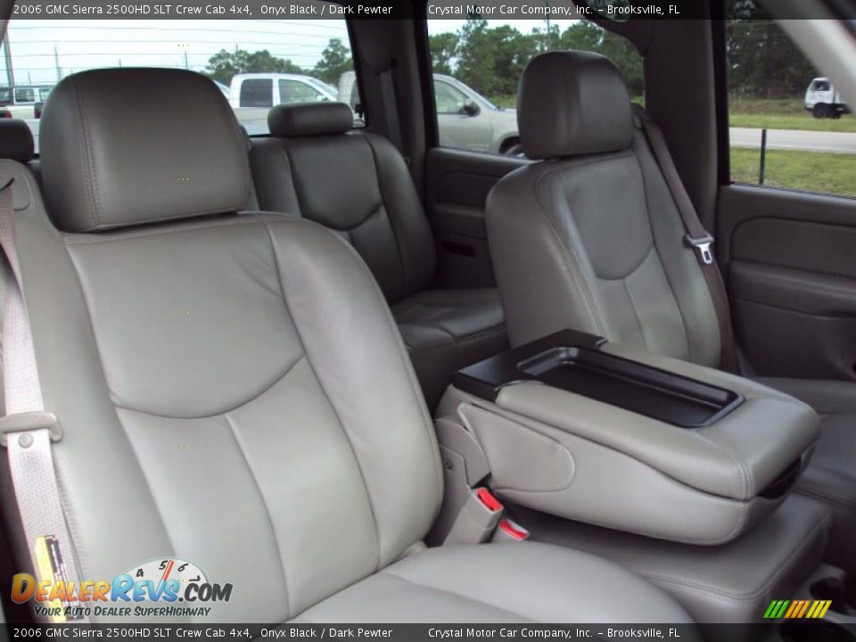 2006 GMC Sierra 2500HD SLT Crew Cab 4x4 Onyx Black / Dark Pewter Photo #12