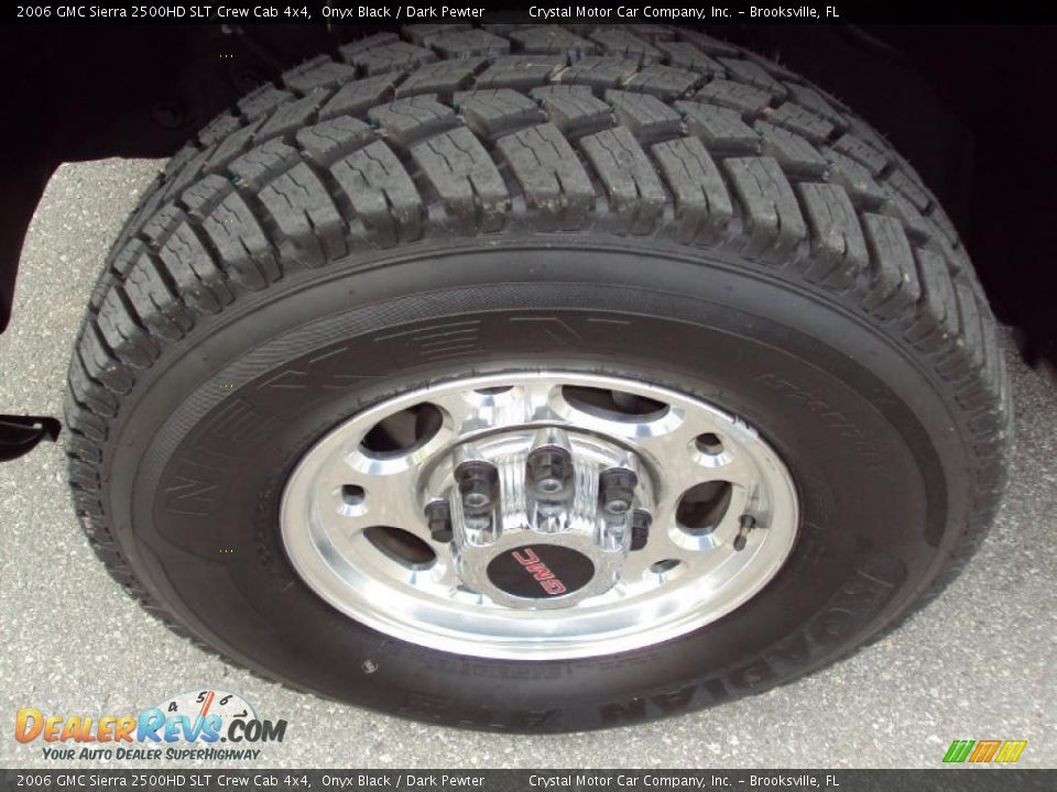 2006 GMC Sierra 2500HD SLT Crew Cab 4x4 Onyx Black / Dark Pewter Photo #14