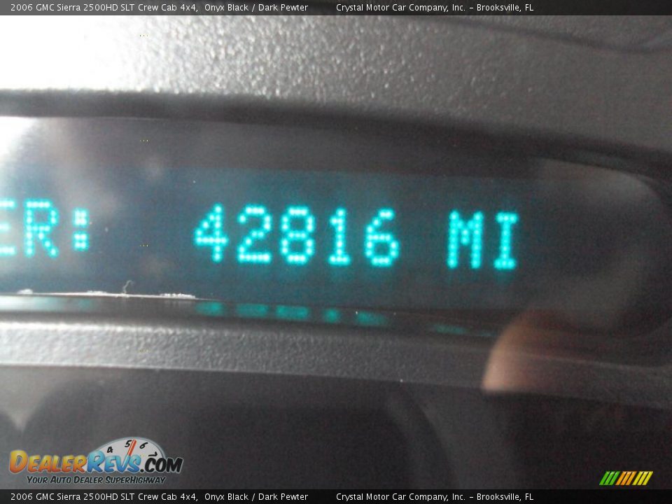 2006 GMC Sierra 2500HD SLT Crew Cab 4x4 Onyx Black / Dark Pewter Photo #18