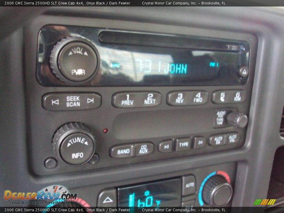 2006 GMC Sierra 2500HD SLT Crew Cab 4x4 Onyx Black / Dark Pewter Photo #19