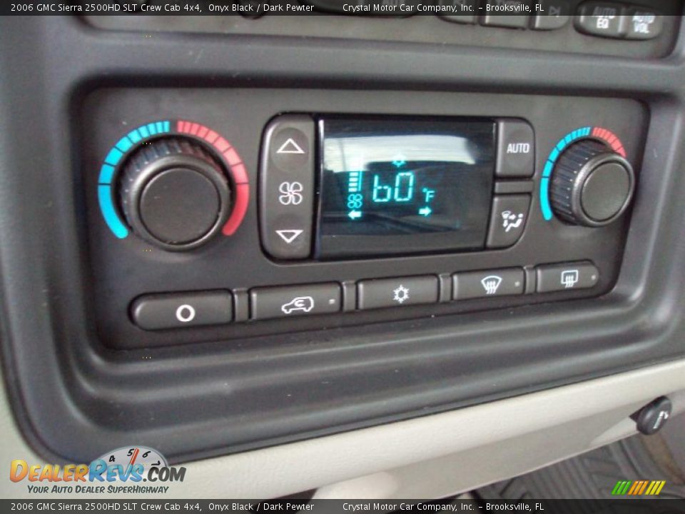 2006 GMC Sierra 2500HD SLT Crew Cab 4x4 Onyx Black / Dark Pewter Photo #20
