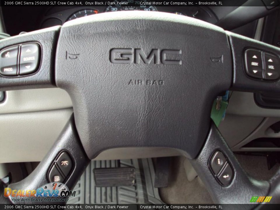 2006 GMC Sierra 2500HD SLT Crew Cab 4x4 Onyx Black / Dark Pewter Photo #21