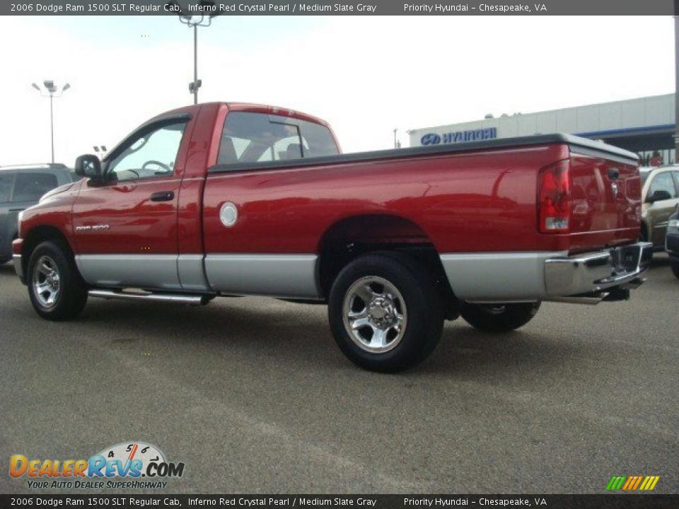 2006 Dodge Ram 1500 SLT Regular Cab Inferno Red Crystal Pearl / Medium Slate Gray Photo #3