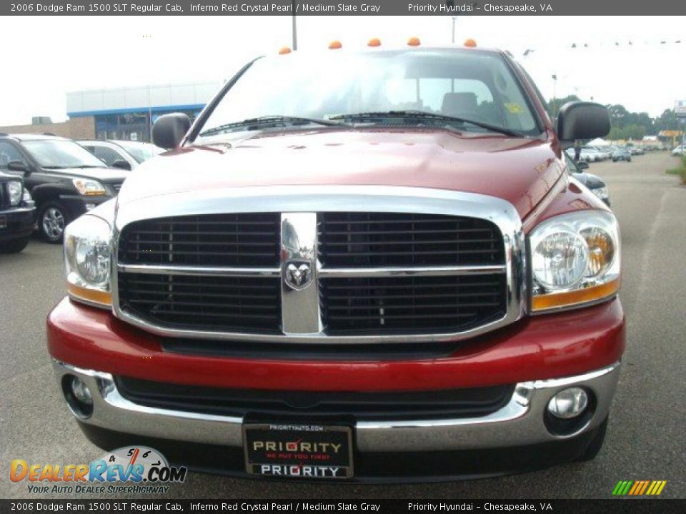 2006 Dodge Ram 1500 SLT Regular Cab Inferno Red Crystal Pearl / Medium Slate Gray Photo #8