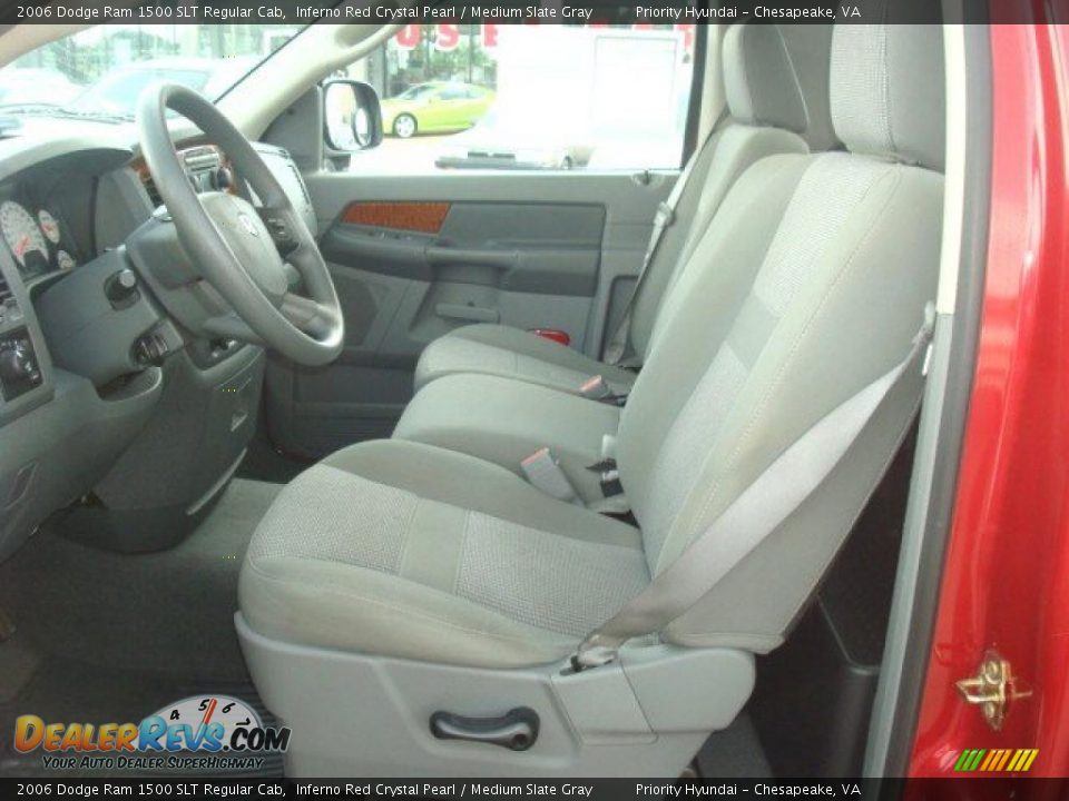 2006 Dodge Ram 1500 SLT Regular Cab Inferno Red Crystal Pearl / Medium Slate Gray Photo #9