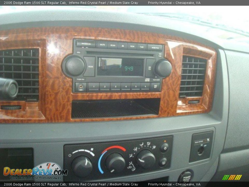 2006 Dodge Ram 1500 SLT Regular Cab Inferno Red Crystal Pearl / Medium Slate Gray Photo #11