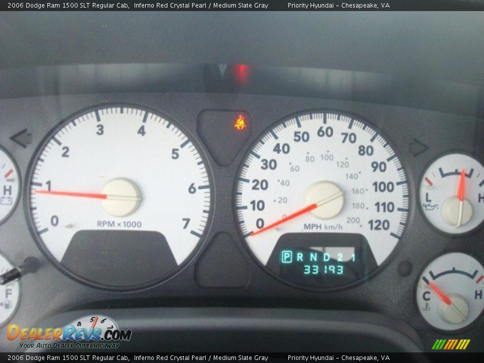2006 Dodge Ram 1500 SLT Regular Cab Inferno Red Crystal Pearl / Medium Slate Gray Photo #14