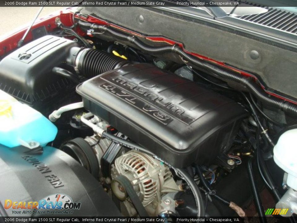 2006 Dodge Ram 1500 SLT Regular Cab Inferno Red Crystal Pearl / Medium Slate Gray Photo #18