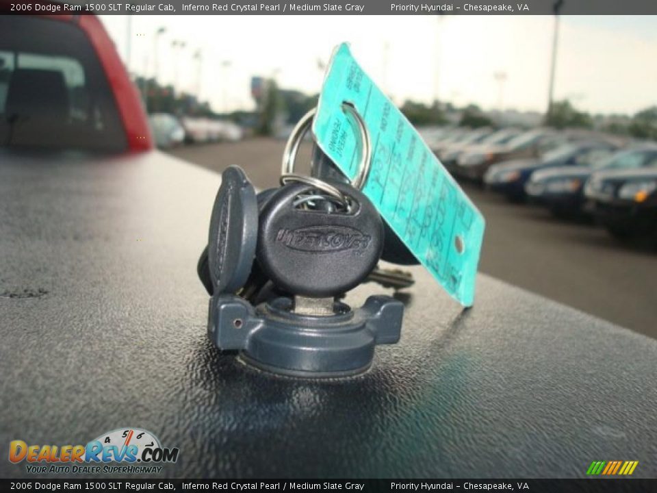 2006 Dodge Ram 1500 SLT Regular Cab Inferno Red Crystal Pearl / Medium Slate Gray Photo #21