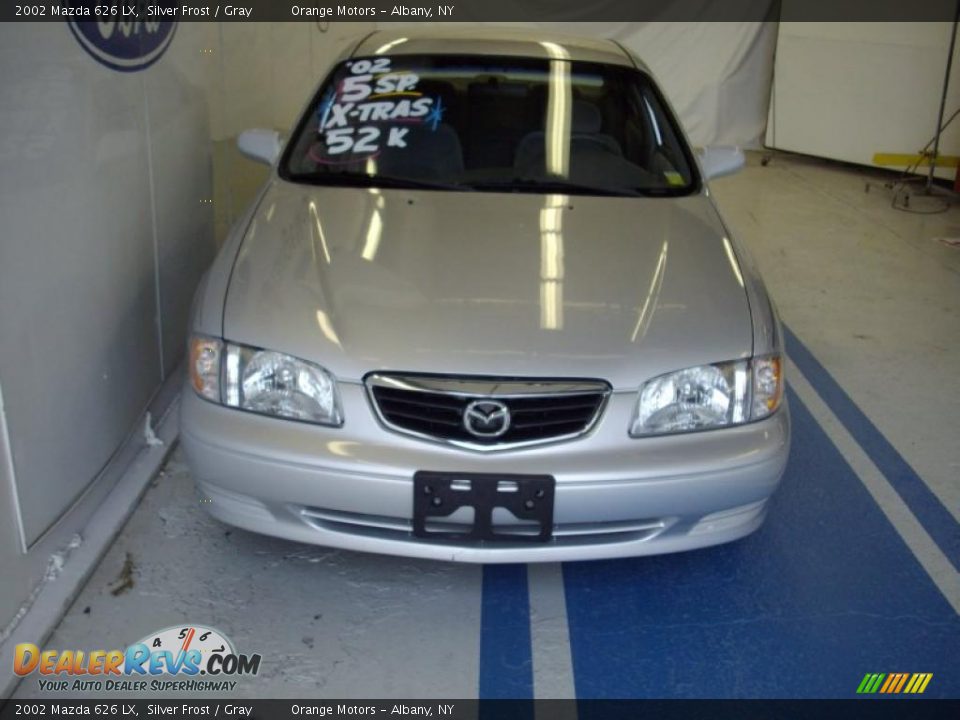 2002 Mazda 626 LX Silver Frost / Gray Photo #3