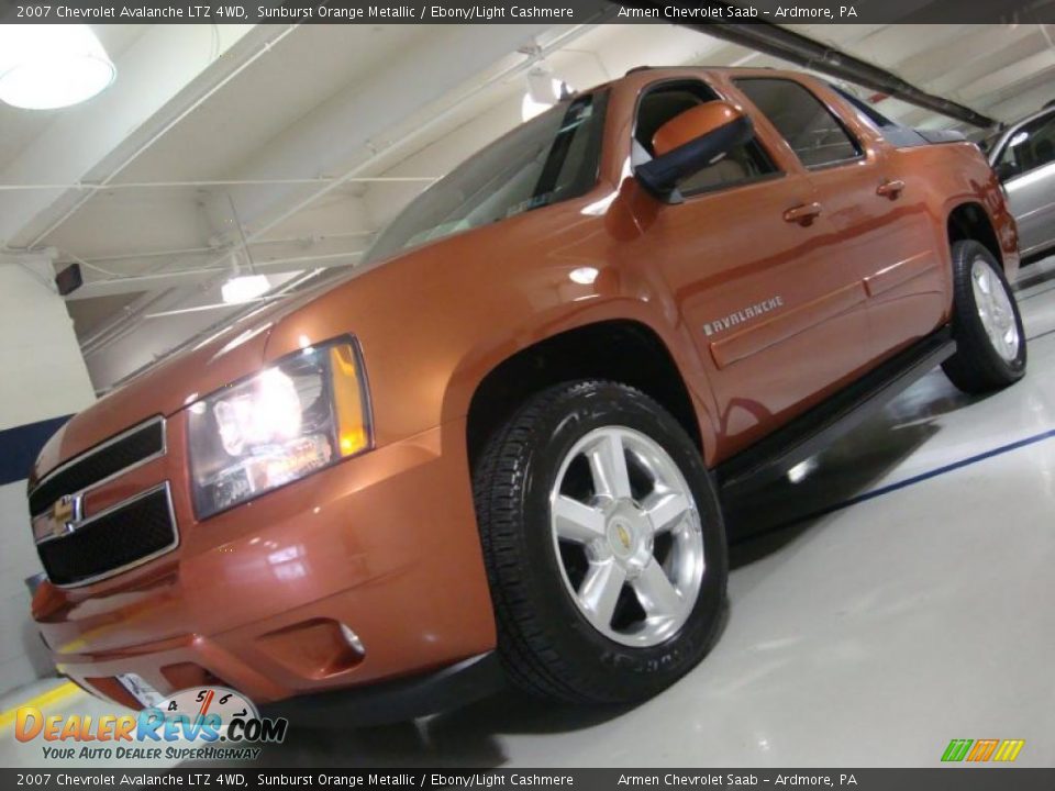 2007 Chevrolet Avalanche LTZ 4WD Sunburst Orange Metallic / Ebony/Light Cashmere Photo #1