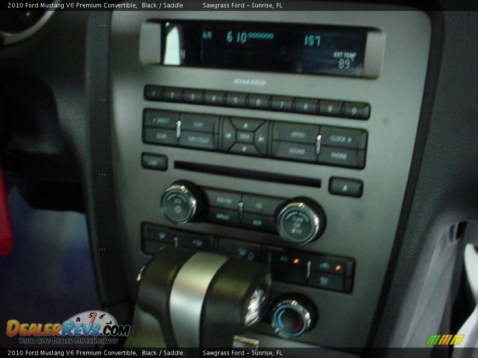 2010 Ford Mustang V6 Premium Convertible Black / Saddle Photo #18
