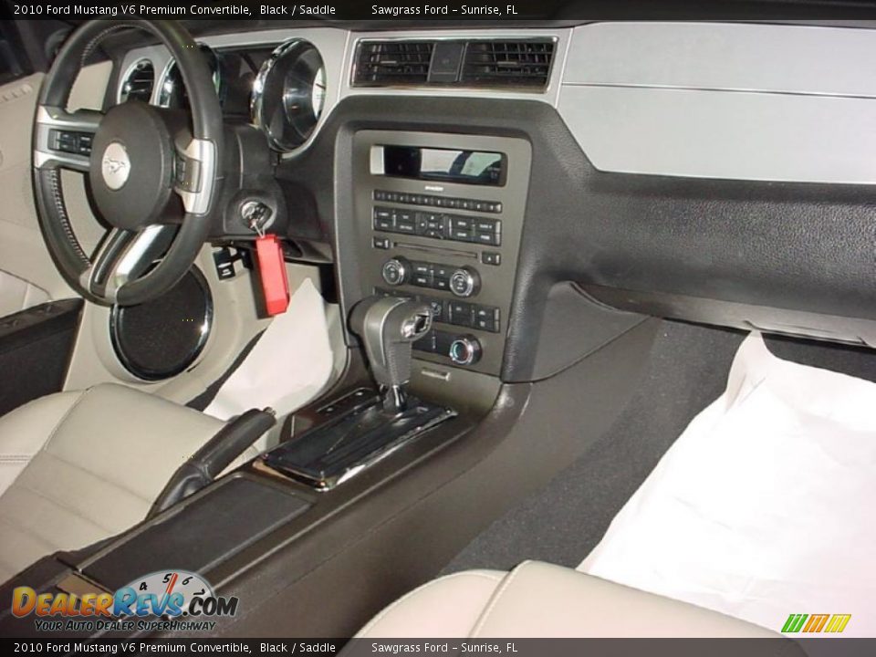 2010 Ford Mustang V6 Premium Convertible Black / Saddle Photo #19