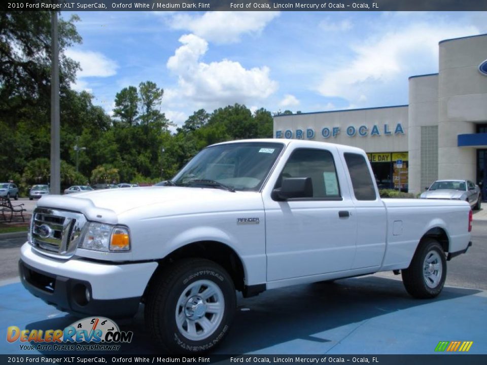 2010 Ford Ranger XLT SuperCab Oxford White / Medium Dark Flint Photo #1