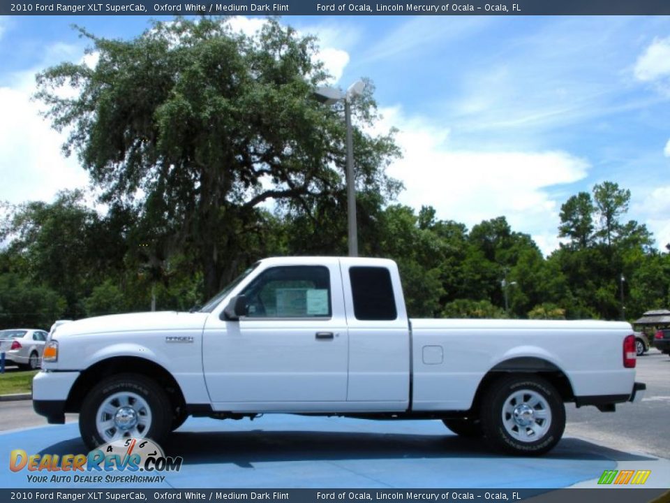 2010 Ford Ranger XLT SuperCab Oxford White / Medium Dark Flint Photo #2