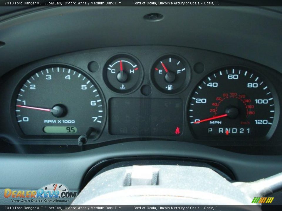2010 Ford Ranger XLT SuperCab Oxford White / Medium Dark Flint Photo #8