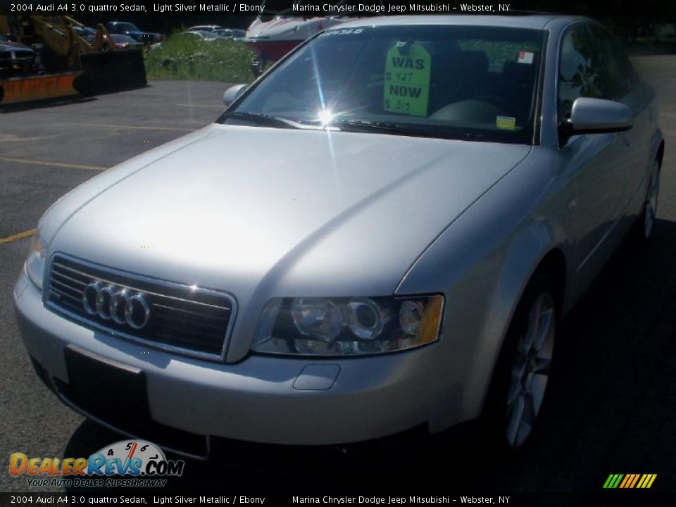2004 Audi A4 3.0 quattro Sedan Light Silver Metallic / Ebony Photo #1