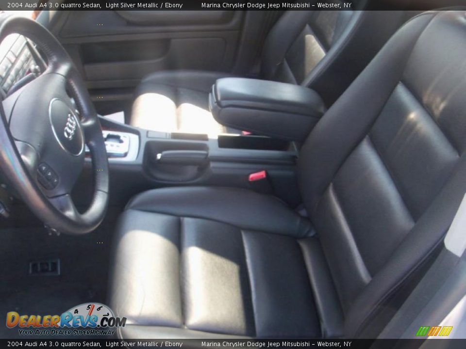 2004 Audi A4 3.0 quattro Sedan Light Silver Metallic / Ebony Photo #2