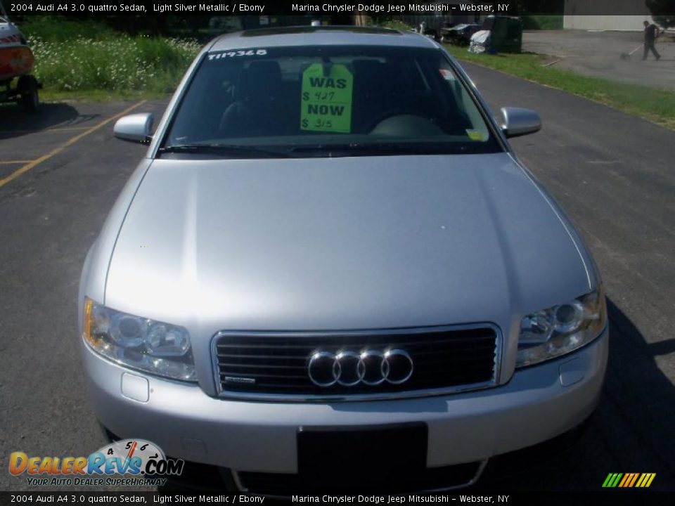 2004 Audi A4 3.0 quattro Sedan Light Silver Metallic / Ebony Photo #13