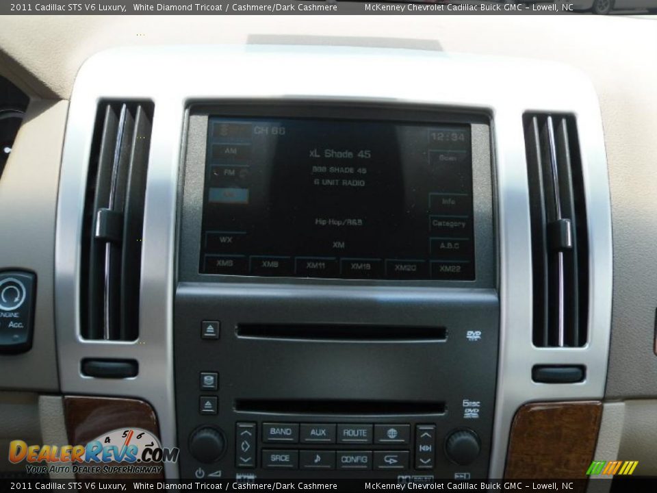 2011 Cadillac STS V6 Luxury White Diamond Tricoat / Cashmere/Dark Cashmere Photo #10