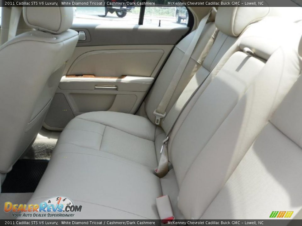 2011 Cadillac STS V6 Luxury White Diamond Tricoat / Cashmere/Dark Cashmere Photo #13