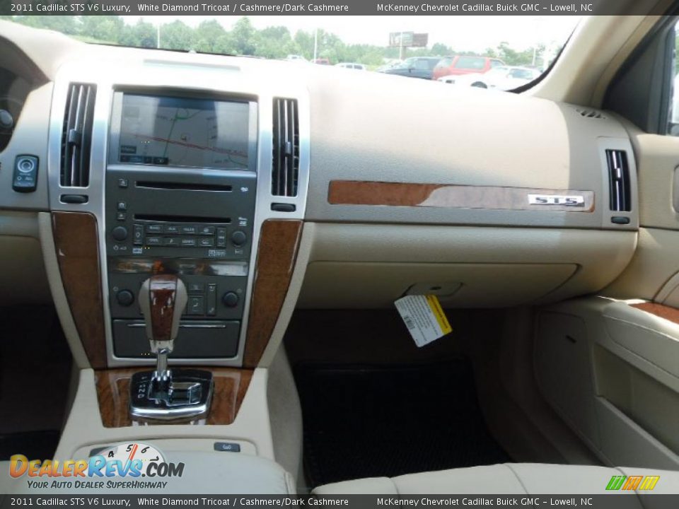 2011 Cadillac STS V6 Luxury White Diamond Tricoat / Cashmere/Dark Cashmere Photo #15