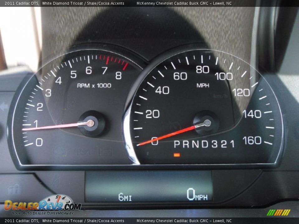 2011 Cadillac DTS White Diamond Tricoat / Shale/Cocoa Accents Photo #25