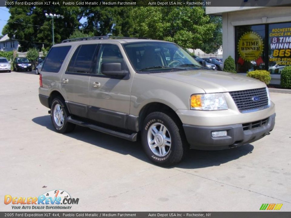 2005 Ford Expedition XLT 4x4 Pueblo Gold Metallic / Medium Parchment Photo #2