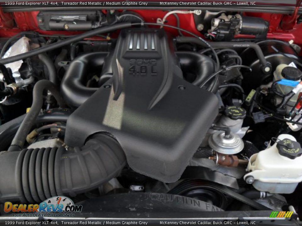 1999 Ford Explorer XLT 4x4 Toreador Red Metallic / Medium Graphite Grey Photo #25