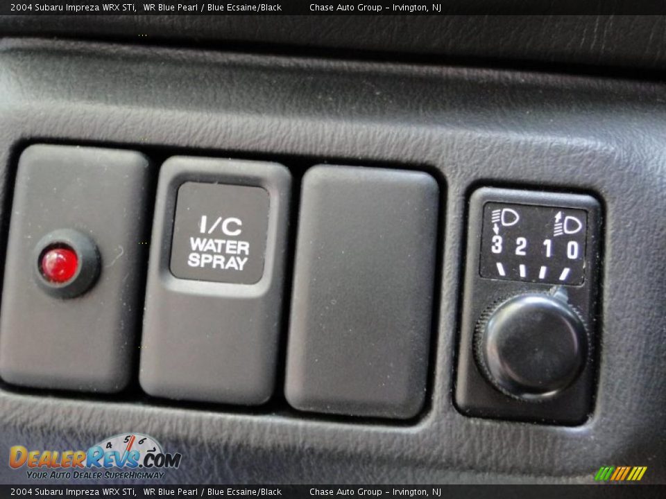 2004 Subaru Impreza WRX STi WR Blue Pearl / Blue Ecsaine/Black Photo #33