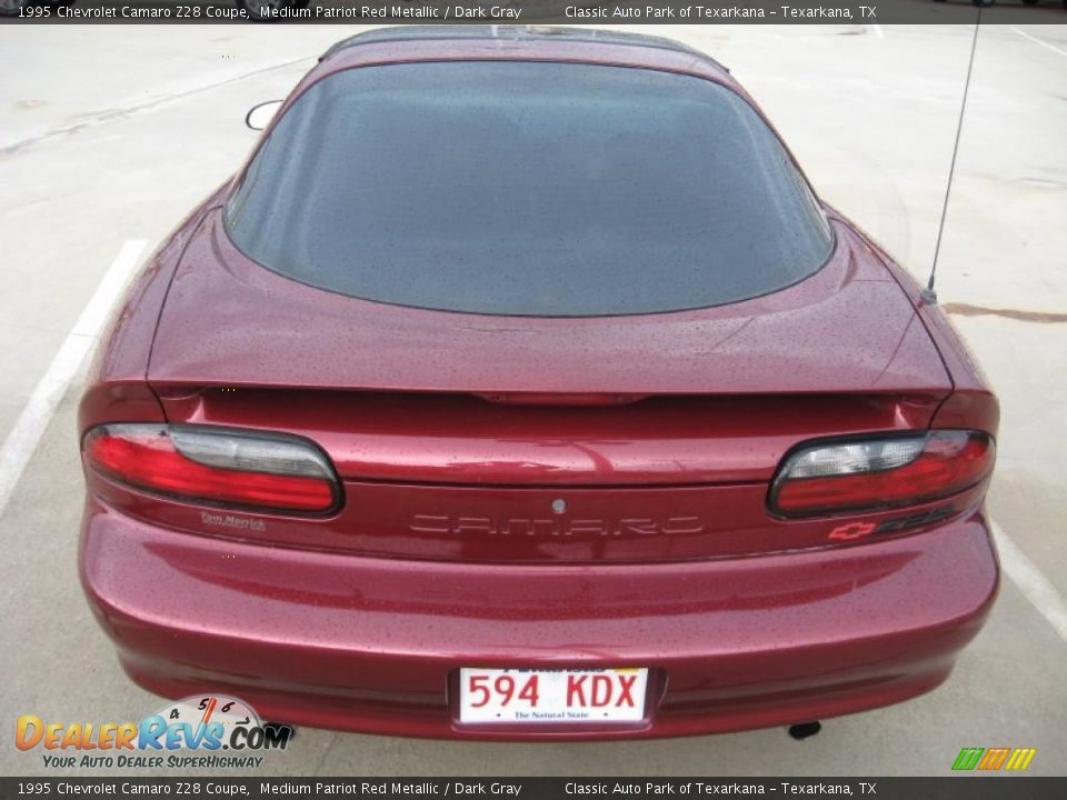 1995 Chevrolet Camaro Z28 Coupe Medium Patriot Red Metallic / Dark Gray Photo #4