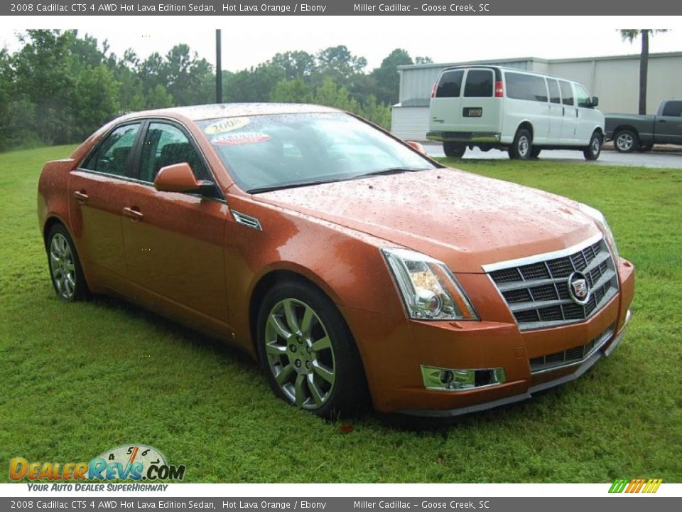 2008 Cadillac CTS 4 AWD Hot Lava Edition Sedan Hot Lava Orange / Ebony Photo #11