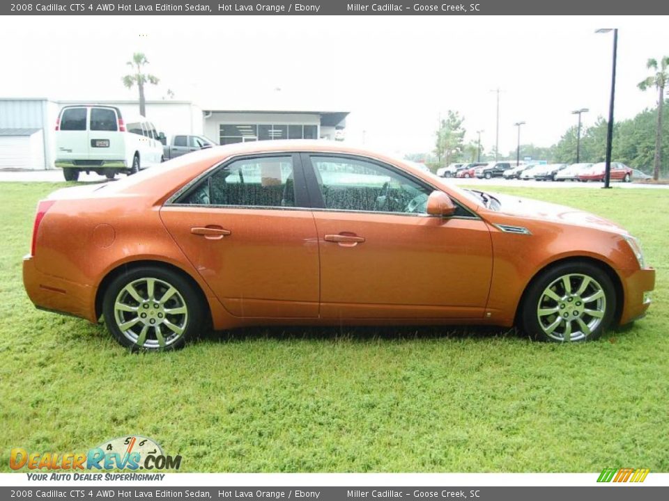 2008 Cadillac CTS 4 AWD Hot Lava Edition Sedan Hot Lava Orange / Ebony Photo #12