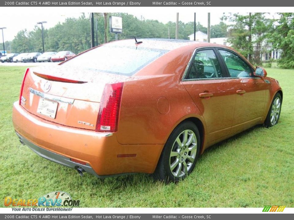 2008 Cadillac CTS 4 AWD Hot Lava Edition Sedan Hot Lava Orange / Ebony Photo #13