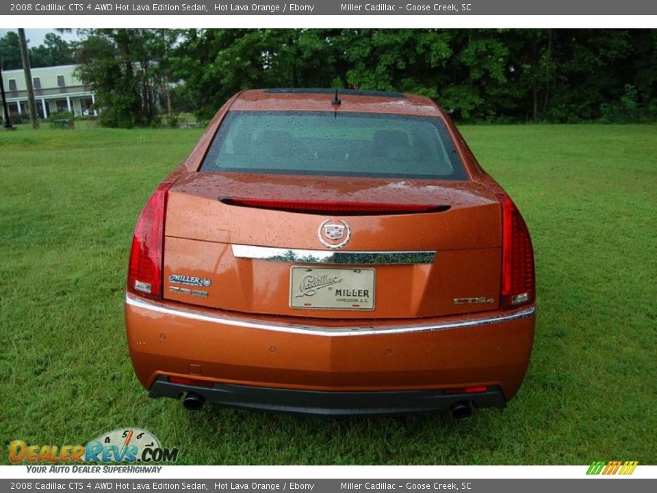 2008 Cadillac CTS 4 AWD Hot Lava Edition Sedan Hot Lava Orange / Ebony Photo #14