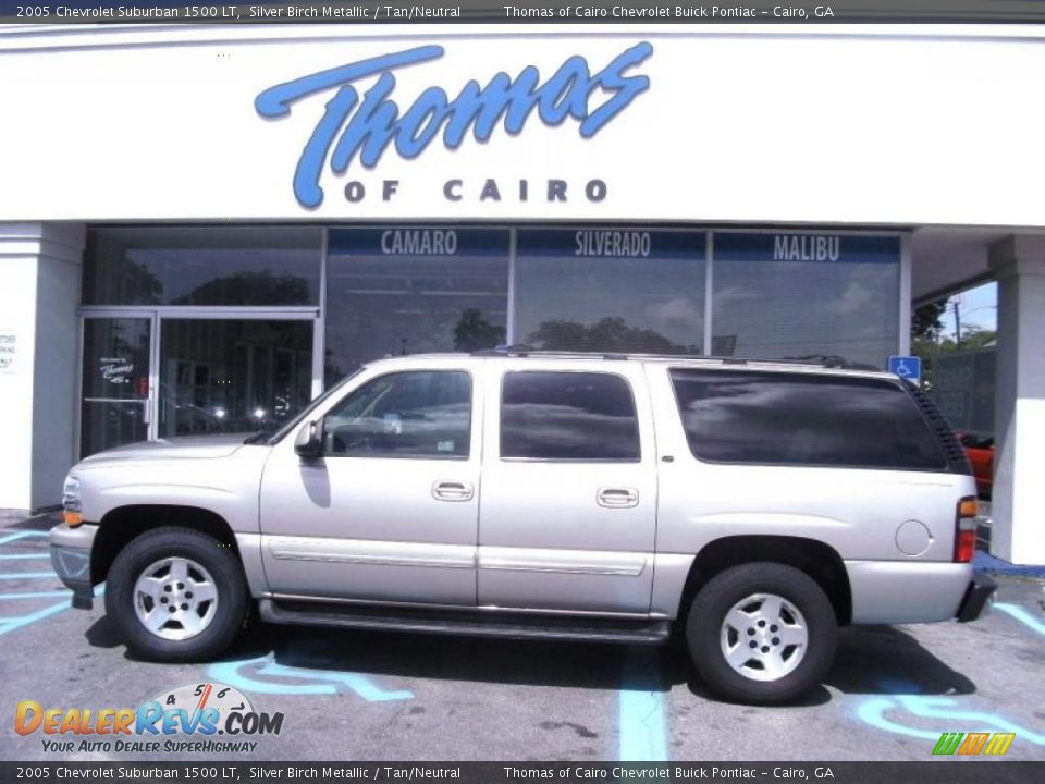 2005 Chevrolet Suburban 1500 LT Silver Birch Metallic / Tan/Neutral Photo #1