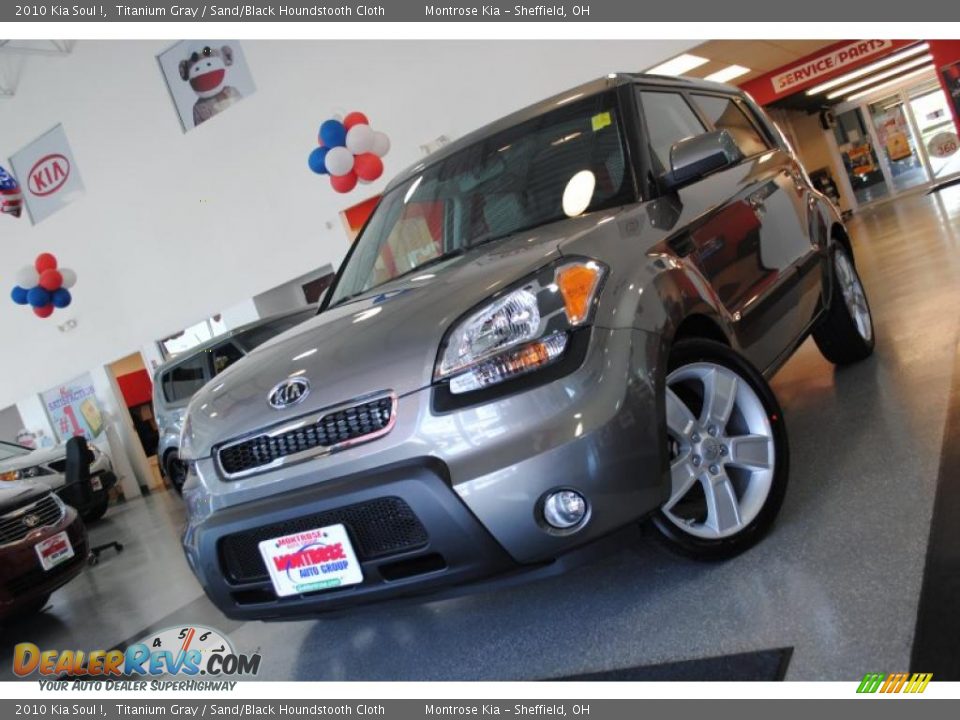 2010 Kia Soul ! Titanium Gray / Sand/Black Houndstooth Cloth Photo #2