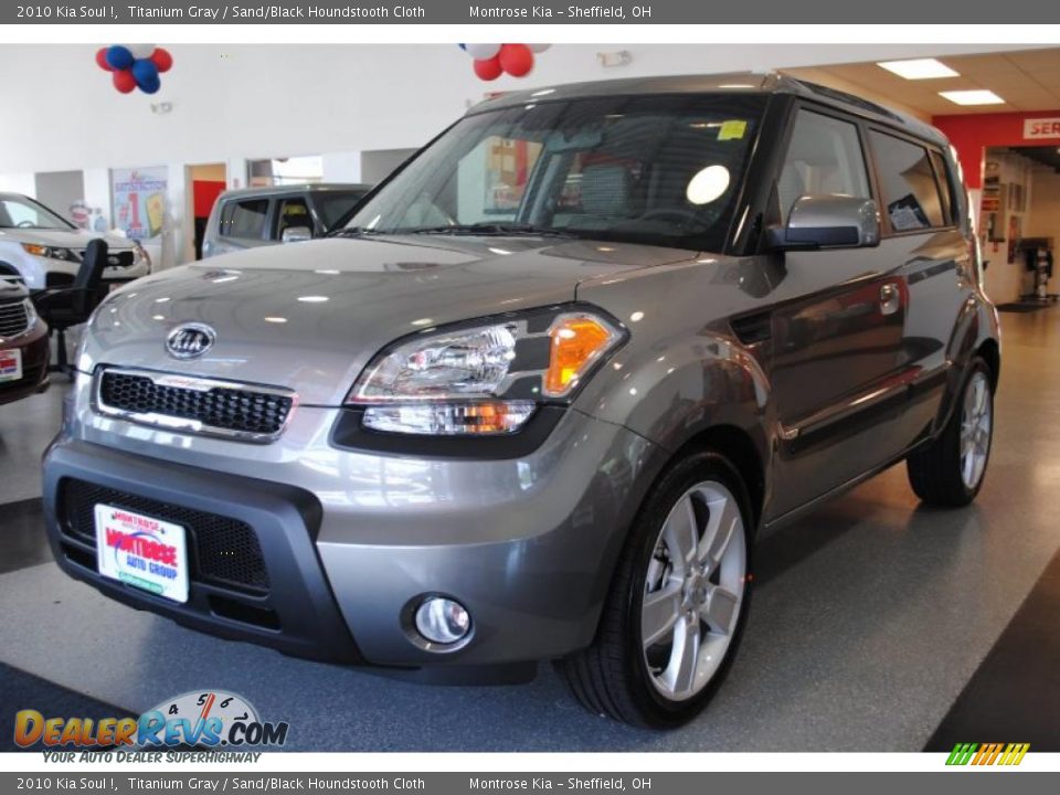2010 Kia Soul ! Titanium Gray / Sand/Black Houndstooth Cloth Photo #3