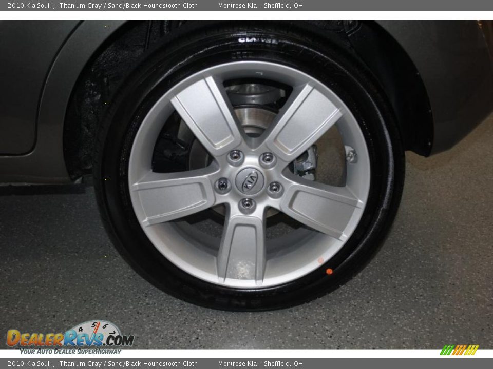 2010 Kia Soul ! Titanium Gray / Sand/Black Houndstooth Cloth Photo #26