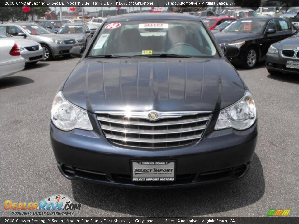 2008 Chrysler Sebring LX Sedan Modern Blue Pearl / Dark Khaki/Light Graystone Photo #2