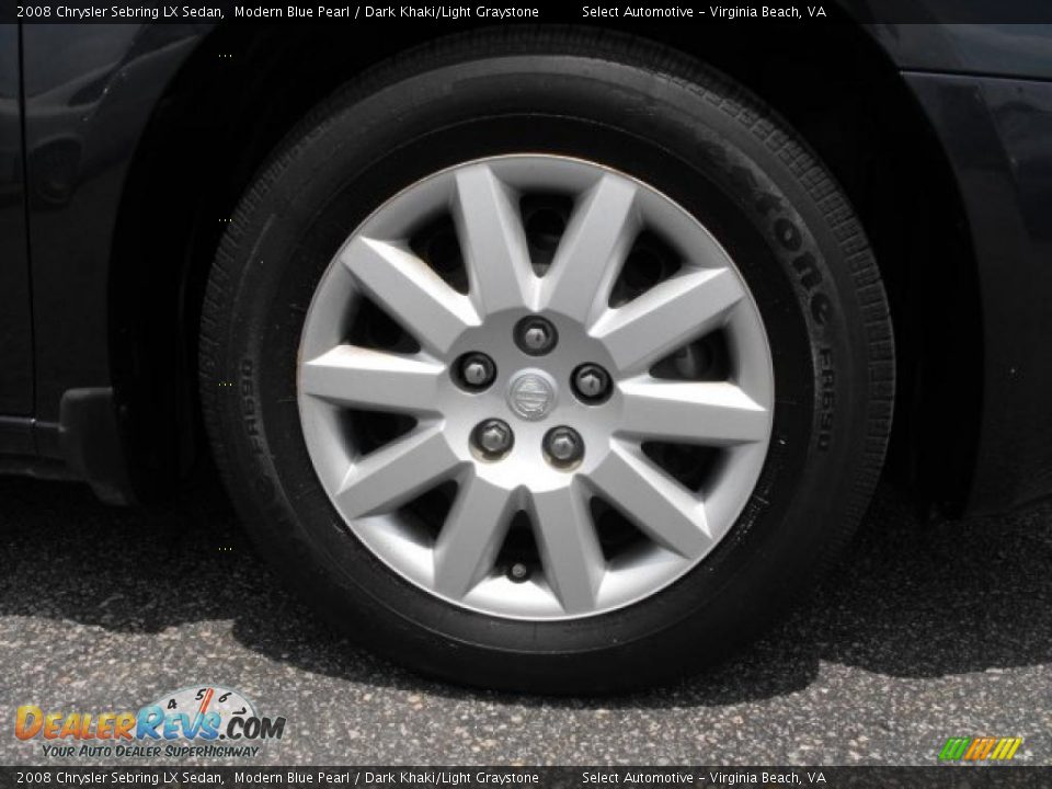 2008 Chrysler Sebring LX Sedan Modern Blue Pearl / Dark Khaki/Light Graystone Photo #4