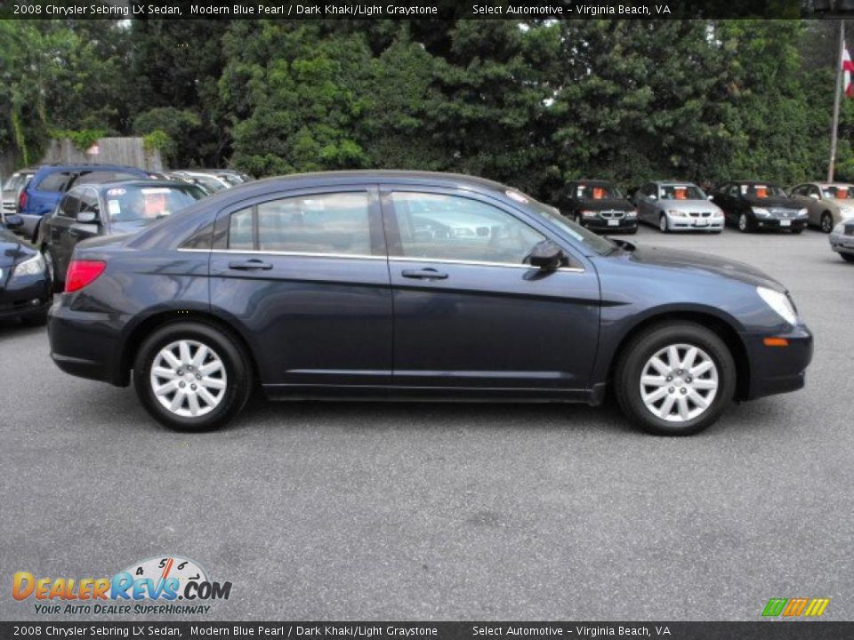2008 Chrysler Sebring LX Sedan Modern Blue Pearl / Dark Khaki/Light Graystone Photo #5