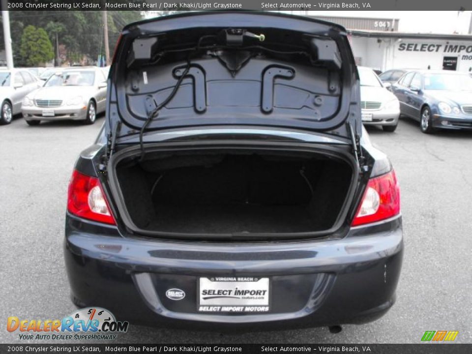2008 Chrysler Sebring LX Sedan Modern Blue Pearl / Dark Khaki/Light Graystone Photo #8
