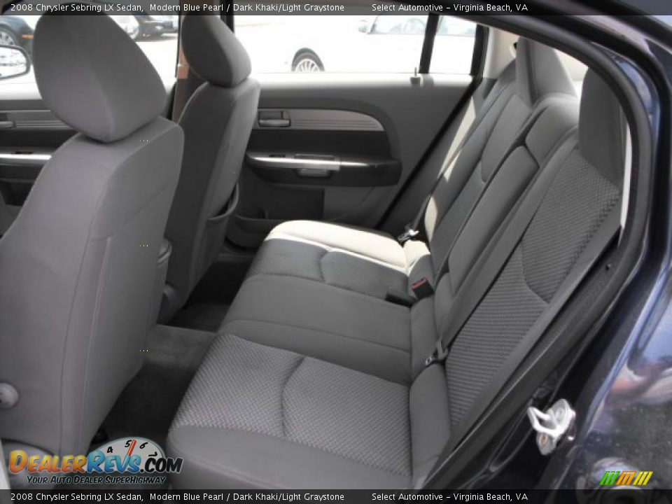 2008 Chrysler Sebring LX Sedan Modern Blue Pearl / Dark Khaki/Light Graystone Photo #12